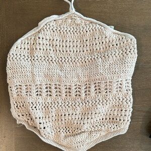 A&F Crochet Knit Top